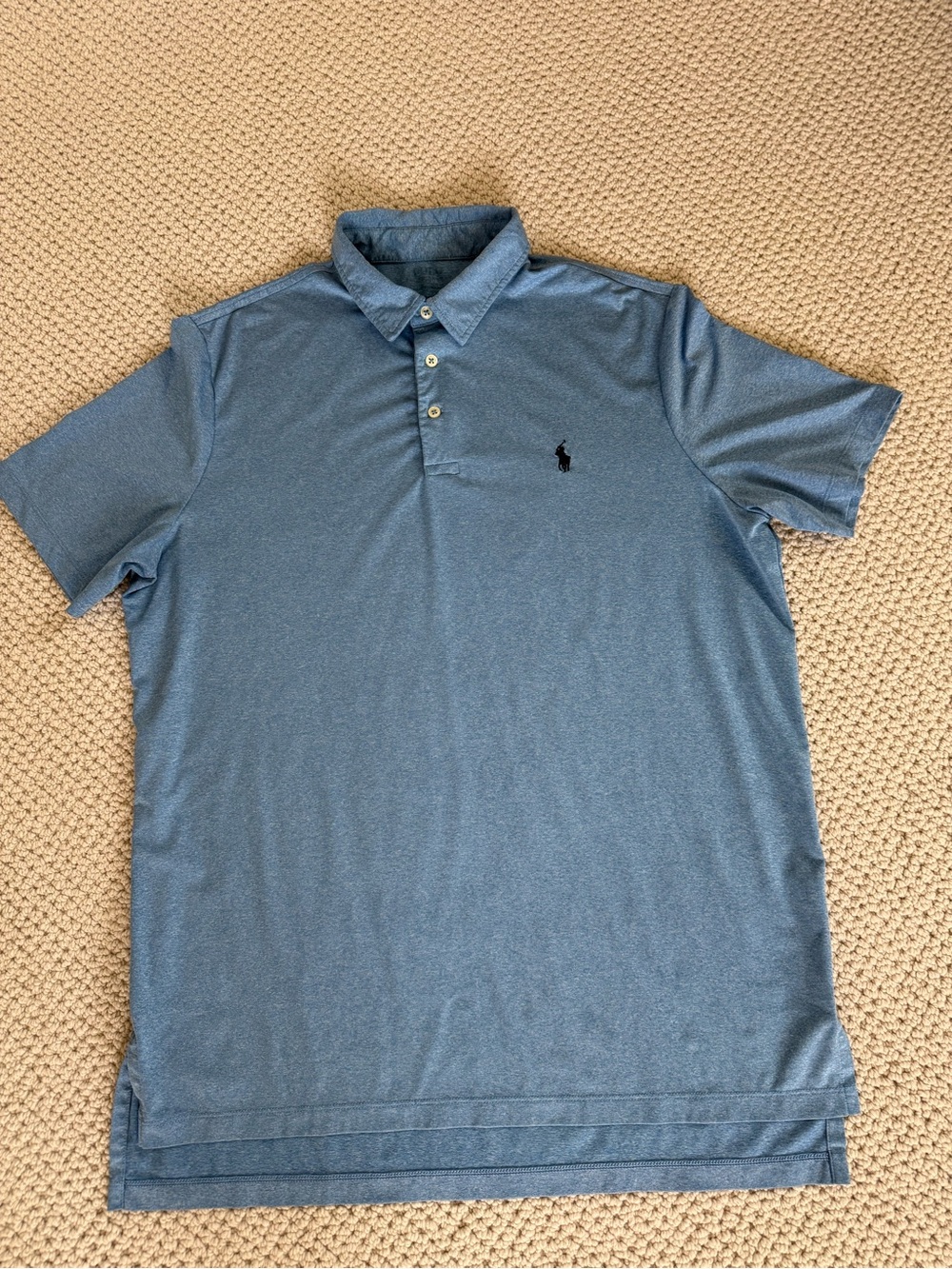Polo by Ralph Lauren Men's Blue Golf Short-Sleeve Polo